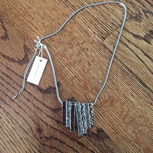 Wilken Hammered Bar Necklace